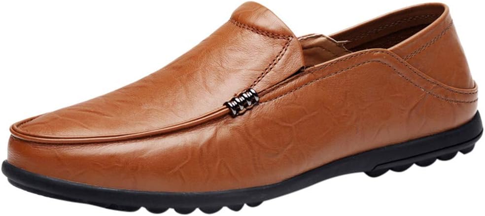 Linkay Business Leather Shoes Men Working Party Large Size Driving Shoes Breathable Lazy Shoes Casual England Peas Shoes