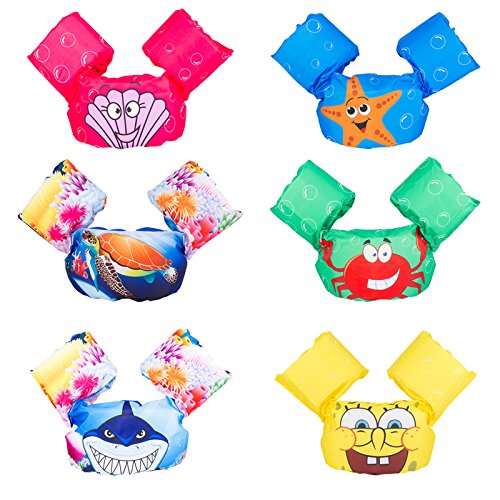 Life Vest for Kids Water Sports Life Jacket Children Learning Swimming Snorkeling Buoyancy Vest Swim Trainer PFD (Crab Print)