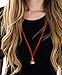 Jingle Bell Necklaces - 48 Pc - Bulk Christmas Necklaces - Gold Bell Necklaces - Funny Party Hats