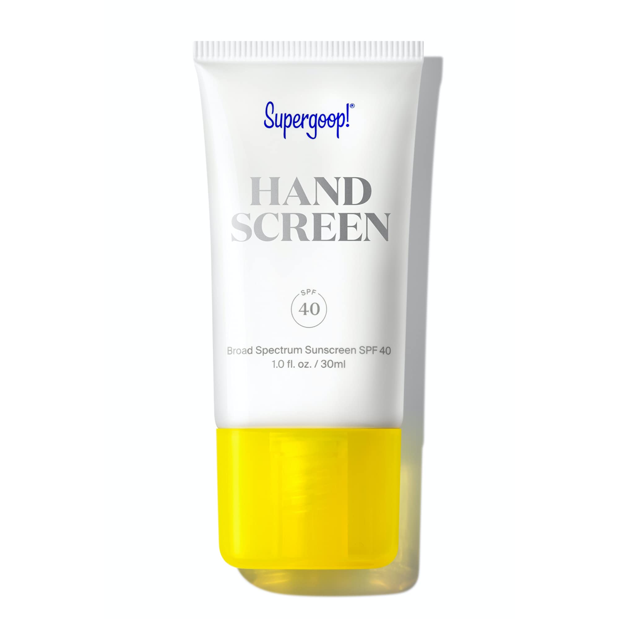 Supergoop! Handscreen SPF 40, 1 fl oz - Preventative, SPF Hand Cream For Dry Cracked Hands - Fast-Absorbing, Clean ingredients, Non-Greasy Formula - With Sea Buckthorn, Antioxidants &amp; Natural Oils