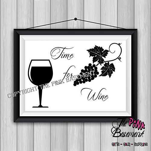  Handmade Unframed 15 X 11 Time For Wine Club