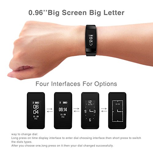 Military-Time-available-Blood-Pressure-Fitness-Tracker-Homestec-S4Plus-Smart-Watch-with-SPO2H-Heart-rate-monitor-Sleeping-Management-Pedometer-with-OLED-Touch-Screen-for-Android-iOS