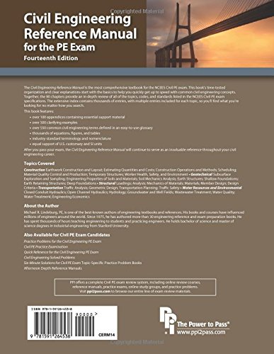 Civil Engineering Reference Manual for the PE Exam
