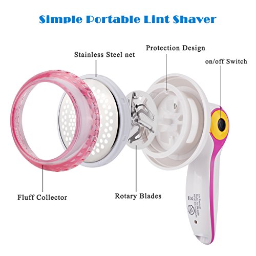 Electric Fabric Shaver Lint Remover USB Rechargeable Replacement Blade Portable Sweater Shaver Cloth Fuzz Defuzzer