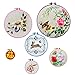 Pistha 6 Pieces Embroidery Hoops Cross Stitch Hoop Ring Plastic Embroidery Circle Set Quilting Needlecraft Tools Kit in 6 Different Size 3.7 inch to 11 inch Multicolor for DIY Art Craft