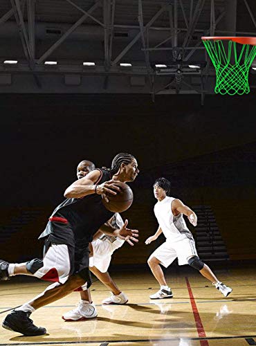 image for SCIONE Glow in The Dark Outdoor Basketball Net Nylon Glowing Basketbal