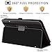 Benazcap Case for Samsung Galaxy Tab A 8.0 2017 Release for T380/T385, Folio Leather Tablet Cover with Auto Wake/Sleep Feature, Black
