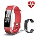 Lintelek Fitness Tracker, Heart Rate Monitor Activity Tracker with Connected GPS Tracker, Step Counter, Sleep Monitor, IP67 Waterproof Bluetooth Pedometer for Android and iOS Smartphone