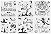 Aozer Halloween DIY Decorative Stencils Set of 6 Pack 6x6 Inch for Painting on Wood, Craft Cards Making, Wall/Glass Painting, Home Decor Or More