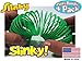 POOF-Slinky Original Plastic Slinky Jr. Blue, Green, Pink & Yellow Complete Gift Set Party Bundle - 4 Pack