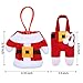 PintreeLand 6PCS Christmas Silverware Holders Xmas Cutlery Holder Ornaments Party Decorations, Christmas Utensil Holder Santa Suit Dinner Table Decor Knife Fork Pocket Bags Hostess Gifts