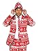 Opposuits Men's Red Christmas Suit - Festive X-Mas Holiday Nordic Outfit - Red and White Print - Includes Blazer, Pants, Tie - Size US 44