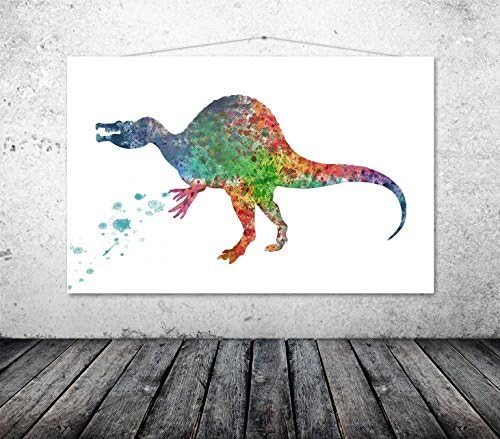 Spinosaurus Dinosaur Art Print, Dinosaur Poster, Boys Dinosaur Decor