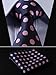 SetSense Men's Polka Dot Jacquard Woven Tie Necktie Set 8.5 cm / 3.4 inches in Width Pink / Navy Blue