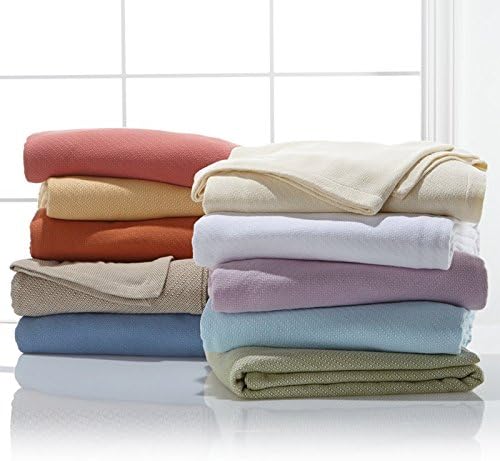 Concierge Collection 100% Egyptian Cotton Blanket, King, Ivory