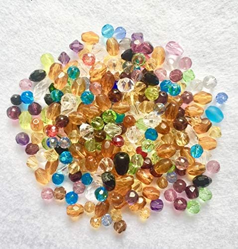100 Grams Multi Coloured 5mm to 8mm Glass Beads