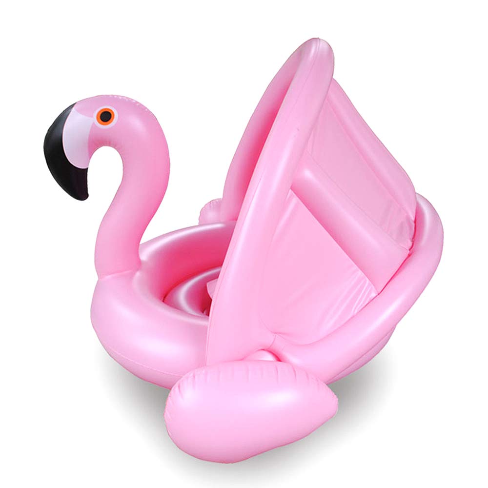 flamingo baby float with canopy