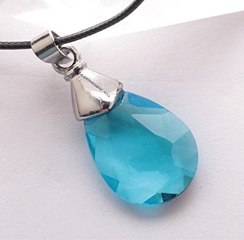 Anime Sword Art Online SAO Kirito / Asuna's/ Yui Cosplay Light Blue Crystal Necklace
