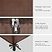 LANGRIA Heavy-Duty Zip Up Closet Shoe Organizer with Detachable Brown Cloth Cover Wardrobe Metal Storage Clothes Rack Armoire with 4 Shelves and 2 Hanging Rods Max Load 463 lbs.