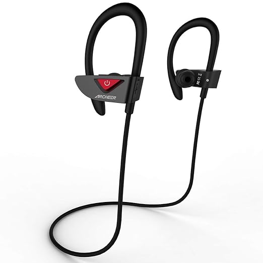 Auriculares Deportivos, Archeer Auricular Bluetooth con microfono Resistente al Sudor, para iPhone 6/6p/6s/6sp/7/7p Samsung Galaxy S6/7 Edge Android