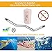 Fundia Collapsible Reusable Stainless Straw - 3 Pack Folding Drinking Straw Stainless Steel Case Food-Grade Portable Set with Cleaning Brush Keychain for Travel and Household