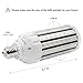 35W Daylight LED Corn Light Bulb for Indoor Outdoor Large Area - E26 3500Lm 6500K Cool White,for Street Lamp Post Lighting Garage Factory Warehouse High Bay Barn Porch Backyard Garden Super Bright