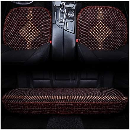 Lixiong カーシート クッション夏用車内用シートカバー プロテクタークッション クールパッドマット 通気性 耐摩耗性 自動車用品ホーム 純木 6つの様式 色 C