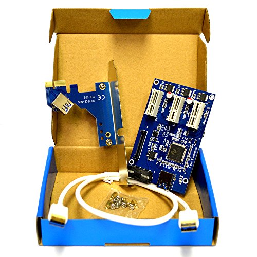 PCI-E-1X-1-to-3-Port-1X-Switch-Multiplier-Expander-HUB-Riser-Expansion-Card-USB-Cable