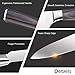 Fubosi Chef Knife, Kitchen Knives 8 Inch Stainless Steel Full Tang Blade with Ergonomic Handle Storage Case Razor Sharp No Rust Best Choice for Home Kitchen and Restaurant (8 Inch Chef Knife 2)