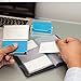 Business Card Holders Set :: Acrylic Desktop Holder, Business Card Book & Stainless Steel Travel Business Cards Case Wallet :: Durable & For Men & Women