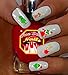 Grinch Who Stole Christmas Disney Nail Art Decals. Clear waterslide nail decals (Tattoo) Set of 47 by One Stop Nails DG-001-47