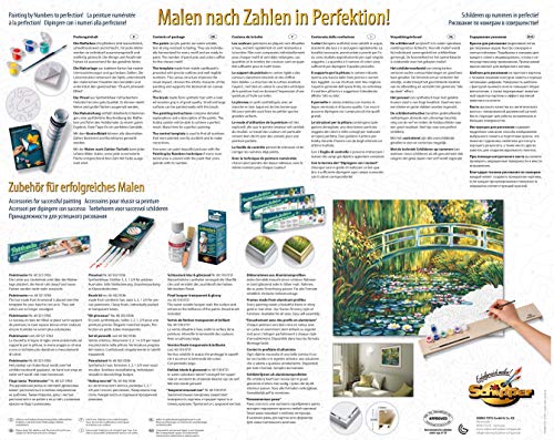 Schipper 609130620 Malen nach Zahlen - Seerosenteich - Bilder malen für Erwachsene, inklusive Pinsel und Acrylfarben, 40 x 50 cm, Mehrfarbig – Bild 3