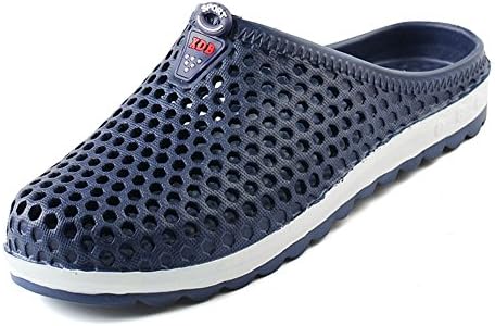 1994Fashion Men’s Garden Clog Shoes Breathable Sandals Lightweight Beach Slippers Quick Dry 162 Blue 44