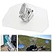 Lisyline Adjustable Clip On Windshield Extension Spoiler Wind Deflector WindScreen Protector For Universal Motorcycle