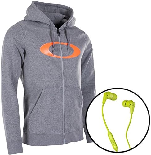 Oakley Hoodie with Hidden Headphones Pocket and Bonus Earbuds from Skullcandy
