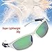 Siren Mens Polarized Unbreakable Sunglasses - Mirror Silver Lens on Matte Grey Frame
