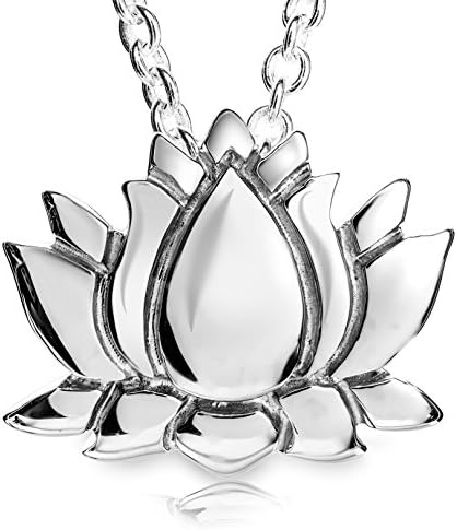 925 Sterling Silver Lotus Flower Pendant (16)