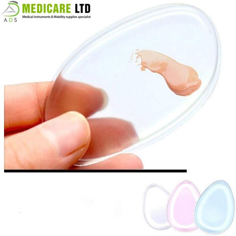 ADS Medicare Liquid Foundation Silicone Make-up Sponge Makeup Blending Sponge Makeup Blender Sponge Foundation Sponge Concealer Sponge Applicator Sponges