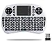 QQPOW Mini 2.4Ghz Wireless Touchpad Keyboard With Mouse For Google Android Tv Box,Pc, Pad, Xbox 360, Ps3, Htpc, Iptv (White)