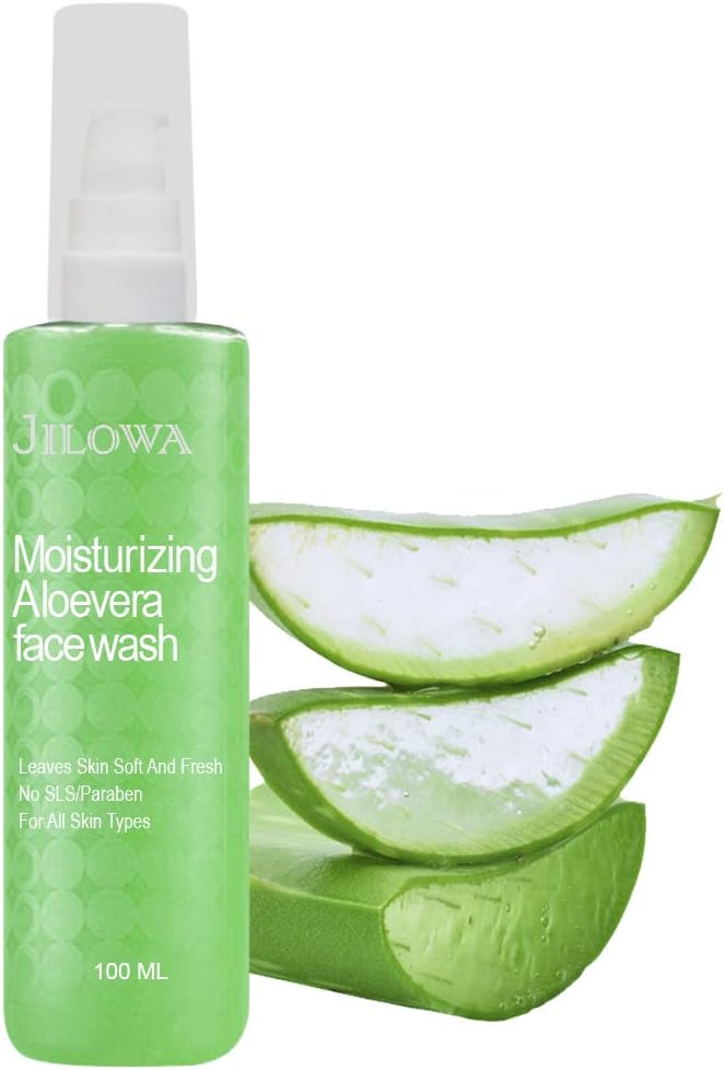 Jilowa Aloe Vera Gel for Acne, Scars, Glowing & Radiant Skin Treatment