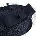 Fascigirl Pillbox Hat Veil Fascinator Party Wedding Retro Top Hat for Women