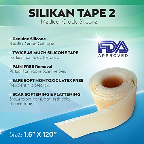 image for Silikan Tape Silikan Soft Premium Silicone Medical Grade Tape 1.6