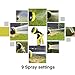 Podura Expandable Garden Hose 25Ft with Solid Brass Connector 9-pattern Nozzle for Watering Plants,Showering Pets,Cleaning Patio - Black