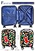 Lttxin Kids' suitcase 18 inch Polycarbonate Carry On Luggage Lovely Hard Shell(upgrade perfect printing) (Black)