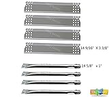 bbq factory® Replacement Sunbeam Nexgrill Grill Master 720-0697 Grill Stainless Steel Burners,Heat Plates