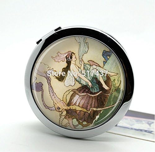 easyLife Makeup Mirror Fairy Pocket Mirror Photo Mirro Art Deco Cosmetic Mirror Antique Pocket Mirrors