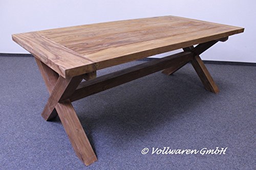 Teak GARTENTISCH BRAHN 200x100 Teakholz antik massiv Tisch Tafel Gartenmöbel – Bild 7