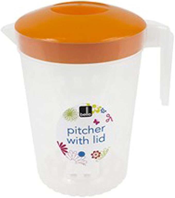 "Bello" Clear Plastic Pitcher with Lid Great for Outdoor Dining, Picnics & BBQ's Amazon.co.uk