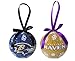 Baltimore Ravens Official NFL LED Box Set Ornaments by Evergreen Enterprises