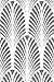 Great Gatsby Art Deco Fan Wall Stencil - 3711 by Designer Stencils